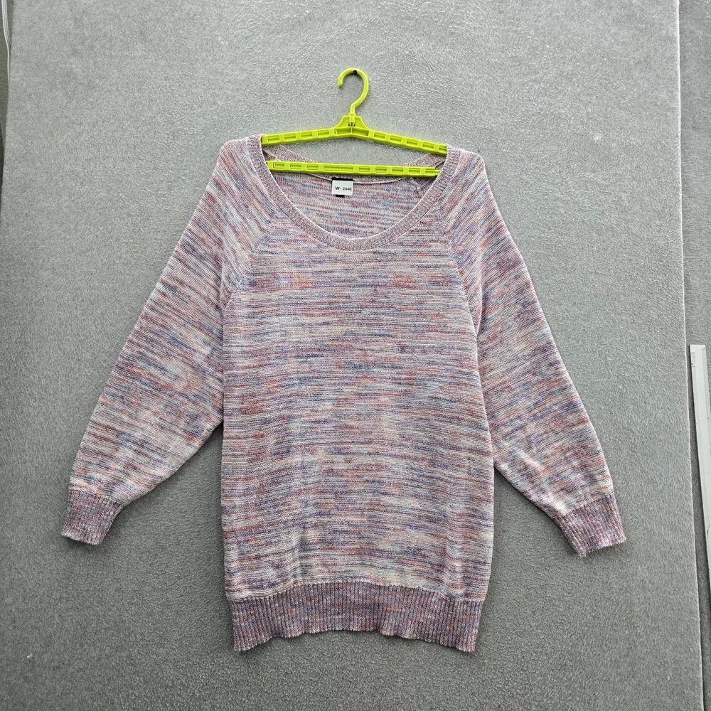 Torrid‎ Women Sweater 4 Multicolor Striped Long Sleeve